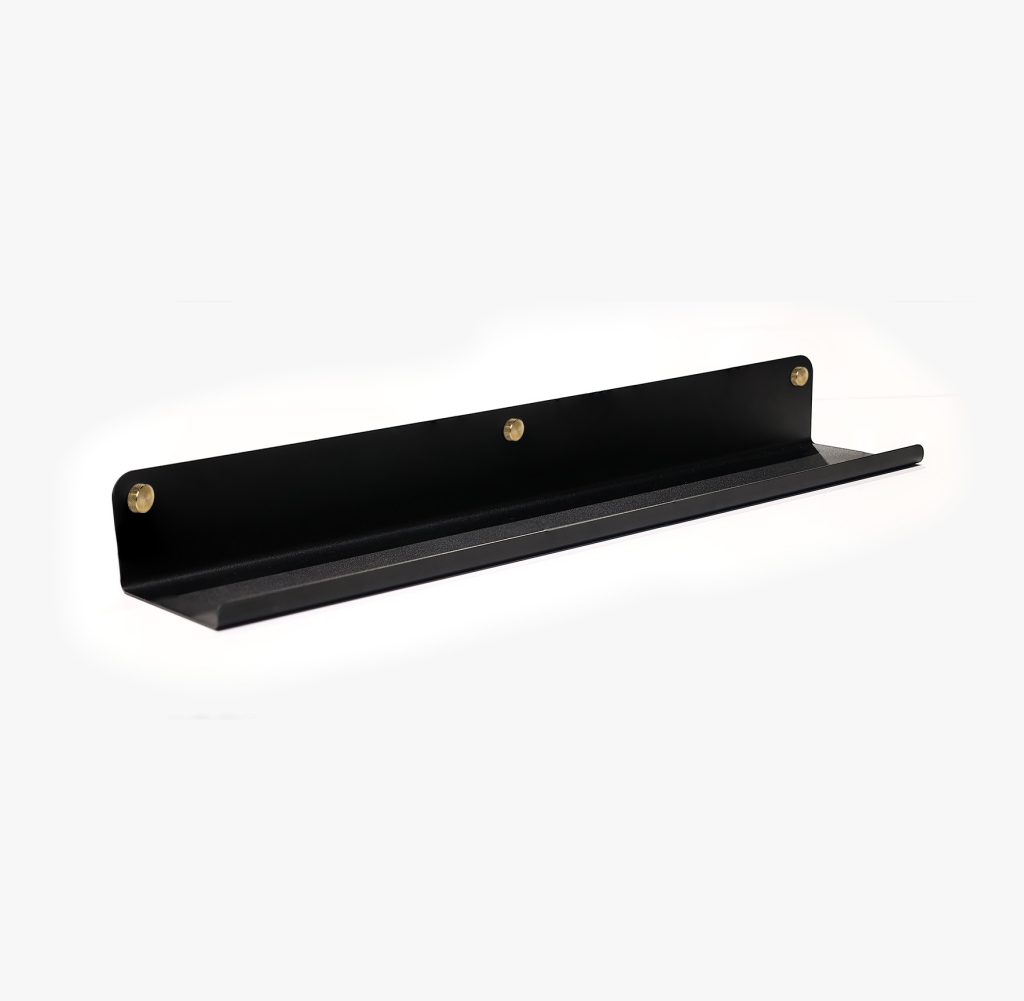 Featured image for the post: CREATE | Wide Shelf - 75,9 cm (29.88"), Black/Brass