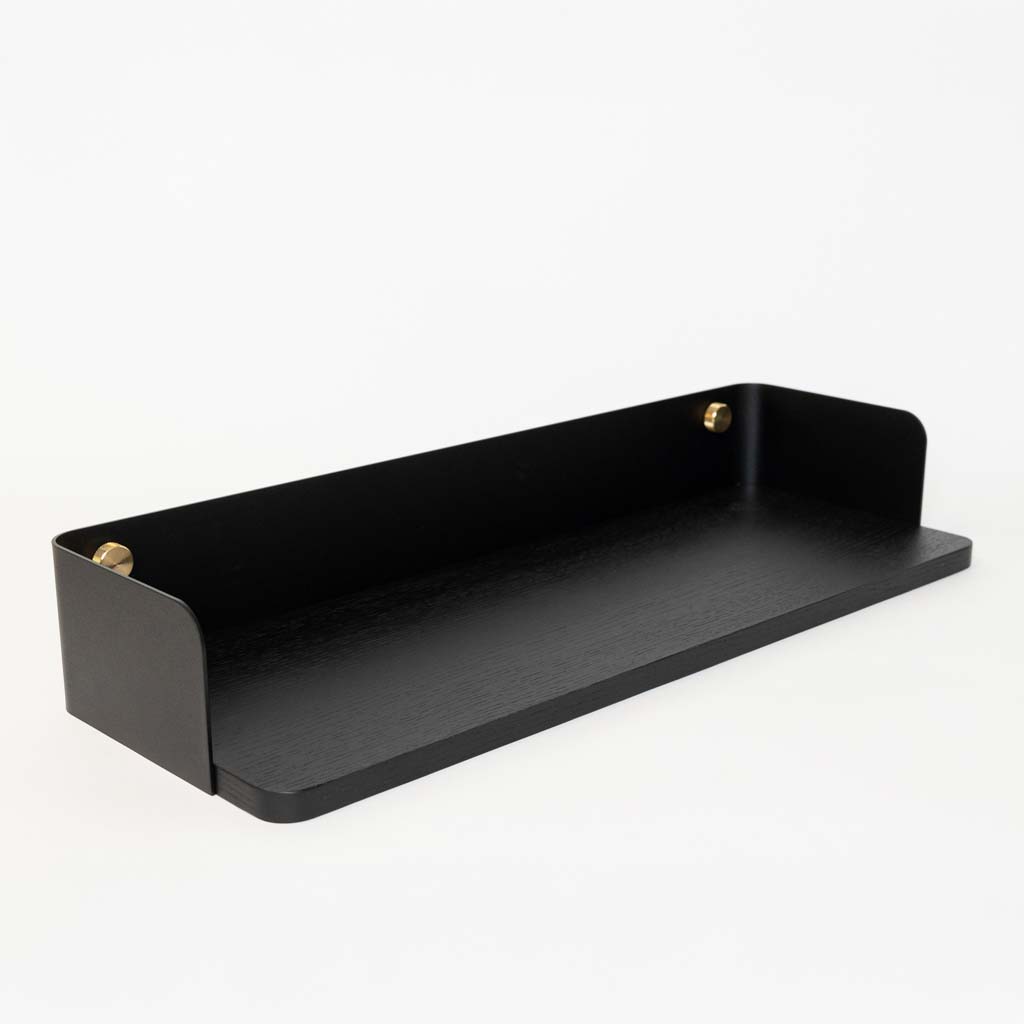 Featured image for the post: CREATE | Bookshelf - Black Oak, 55.9 x 20 cm